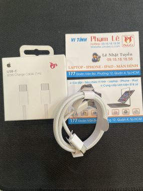 Cáp Type-C to Type-C sạc nhanh 60W iPhone 15 - zin new