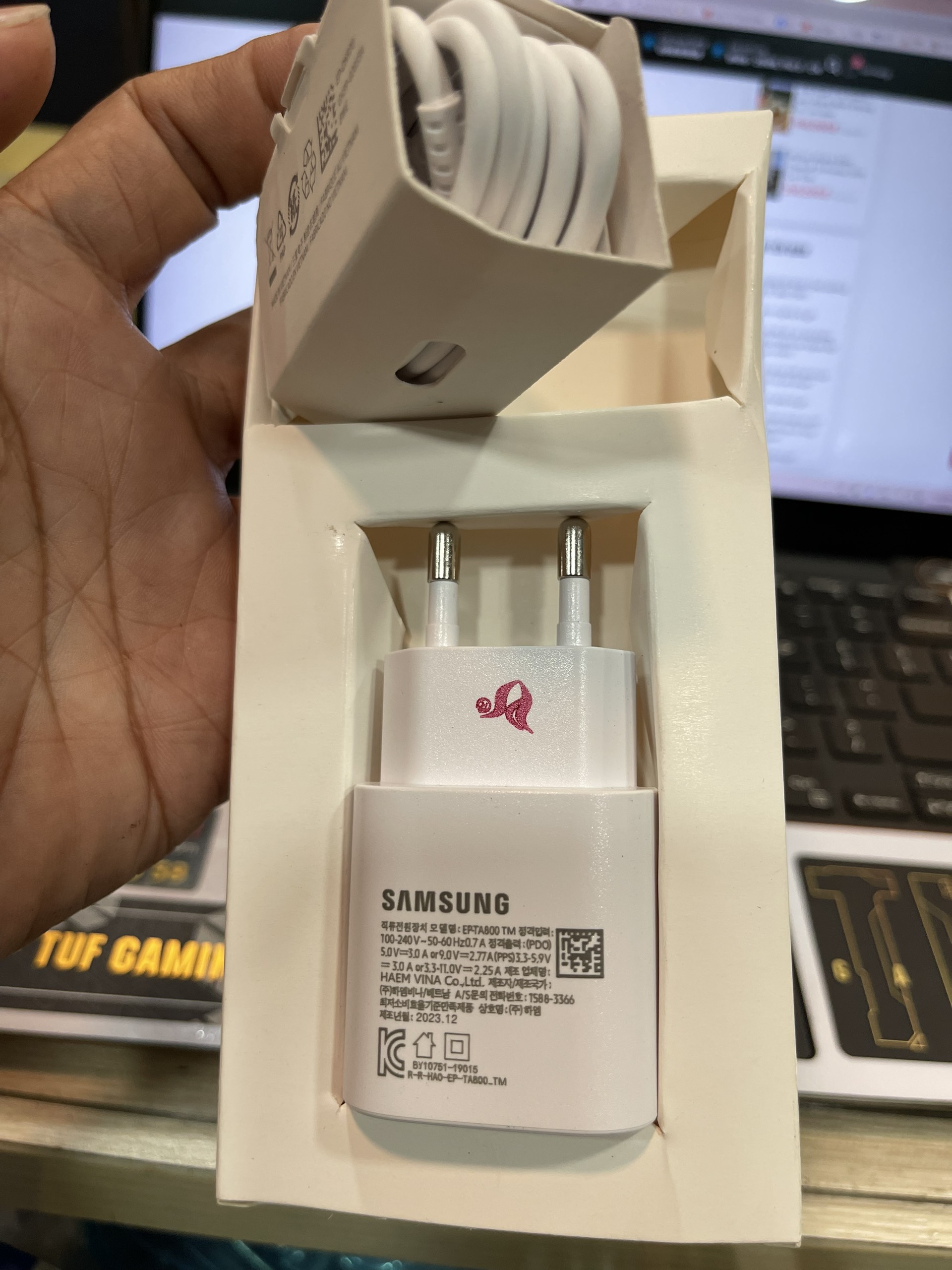 Bộ sạc nhanh Samsung Type C 25W